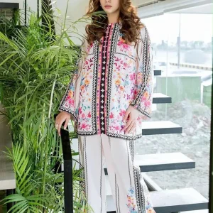 Women's Digital Printed Doria Lawn Cord Set 2PC | Soft Doria Lawn Summer Dress | Casual Printed Co-Ord Set | Stylish Ladies Outfit | Ready to Wear