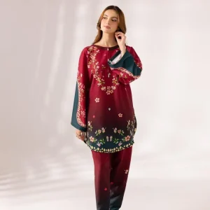 Women's Digital Printed Doria Lawn Cord Set 2PC | Soft Doria Lawn Summer Dress | Casual Printed Co-Ord Set | Stylish Ladies Outfit | Ready to Wear