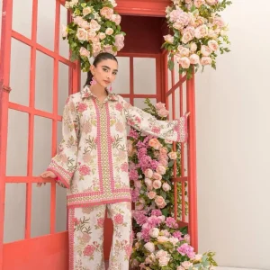 Women's Digital Printed Doria Lawn Cord Set 2PC | Soft Doria Lawn Summer Dress | Casual Printed Co-Ord Set | Stylish Ladies Outfit | Ready to Wear