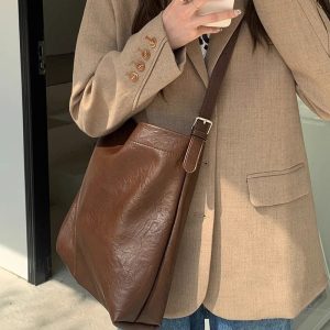 Panda Print Canvas Shoulder Bag for Women