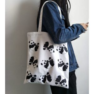 Brown Leather Tote Bag for College Girls with Retro Korean Design
